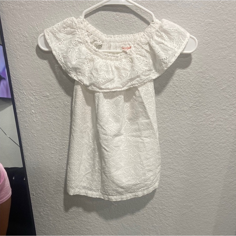 Cat & Jack White Eyelet Top